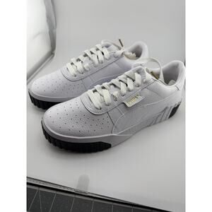 PUMA Women's Cali Sneaker White/Black Size 9